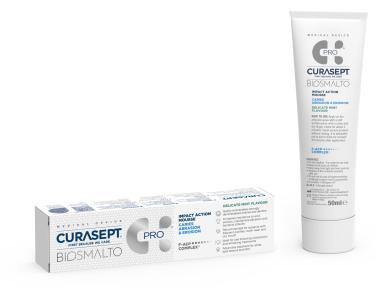 Curasept Biosmalto Mousse Pro (otthoni), KÉK, fogszuvasodásra - 50ml